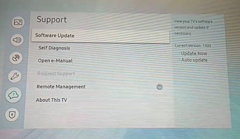 Samsung Firmware Update Screen